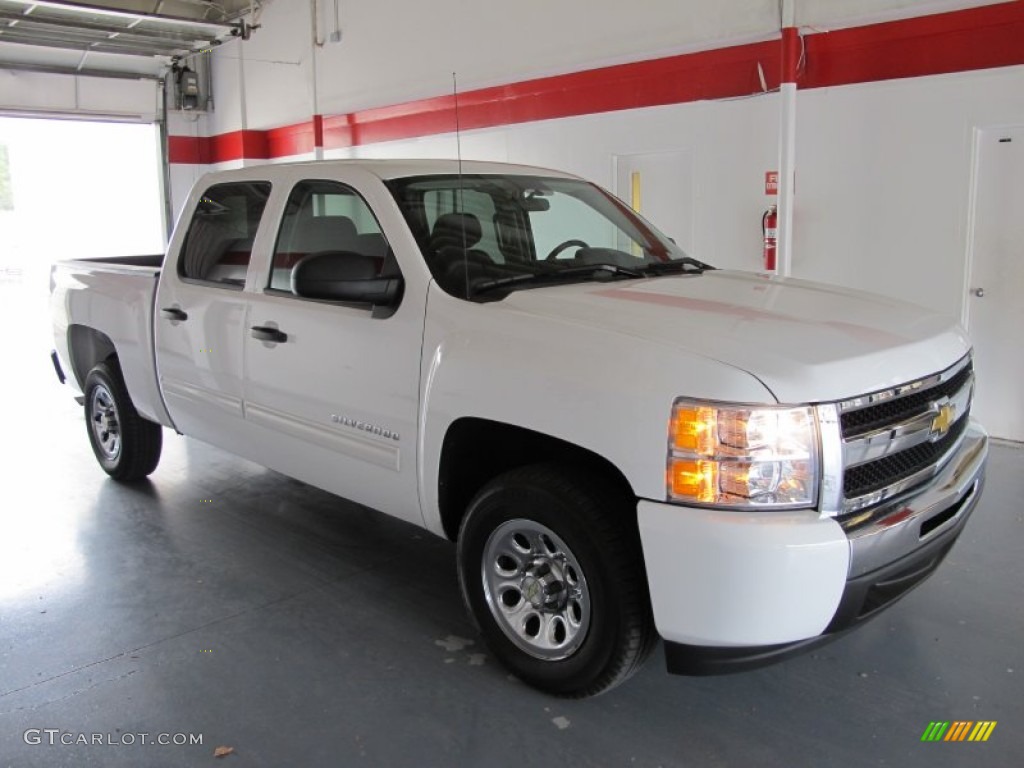 2010 Silverado 1500 LT Crew Cab - Summit White / Ebony photo #5