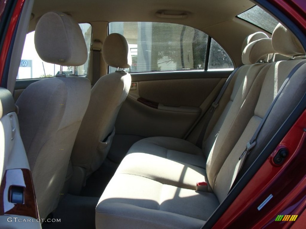2006 Corolla LE - Impulse Red Pearl / Beige photo #9