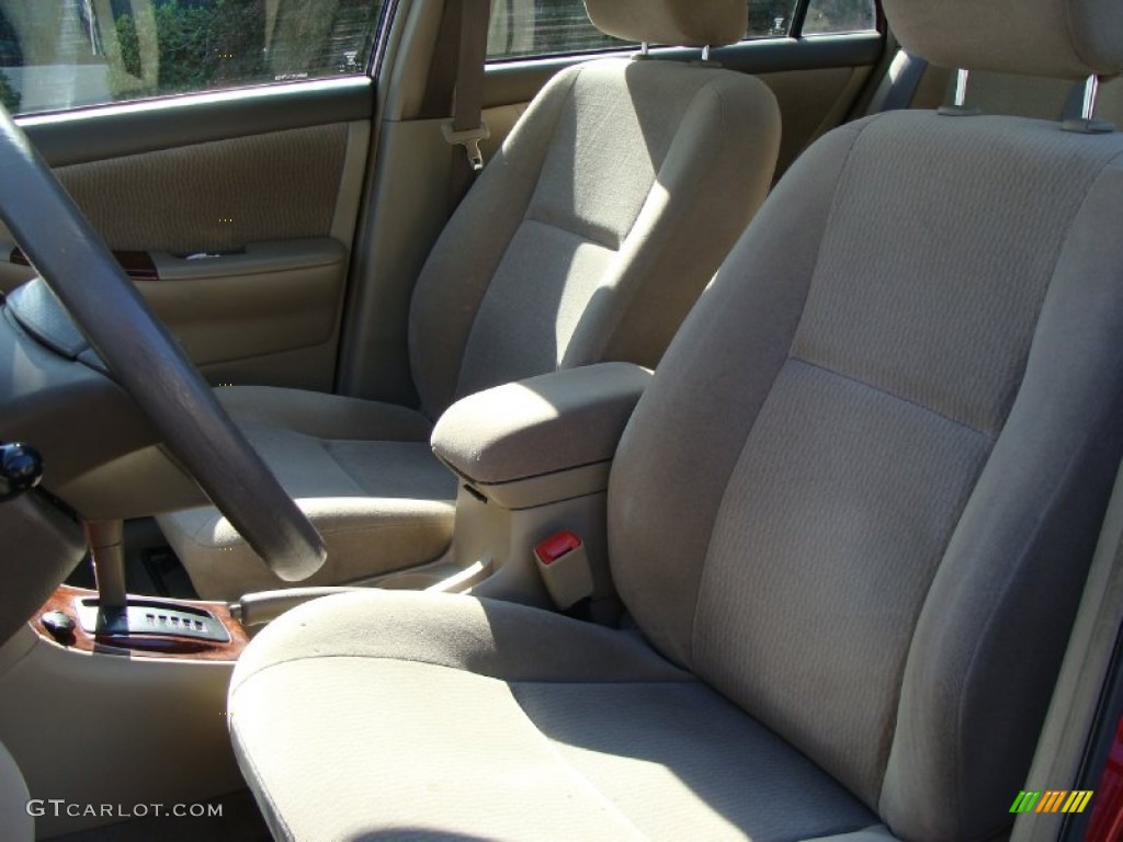 2006 Corolla LE - Impulse Red Pearl / Beige photo #12