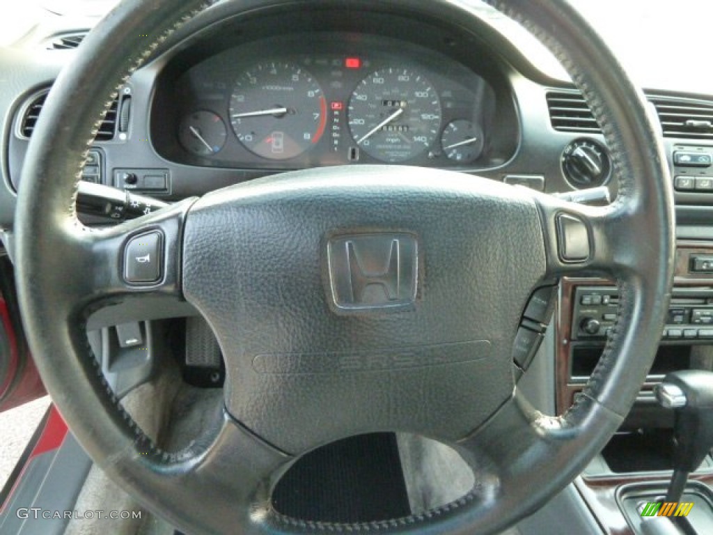 1997 Honda Accord SE Coupe Gray Steering Wheel Photo #55433094