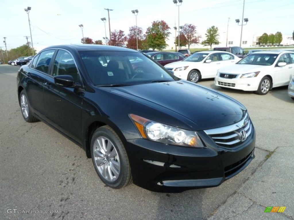 Crystal Black Pearl 2012 Honda Accord EX Sedan Exterior Photo #55433199