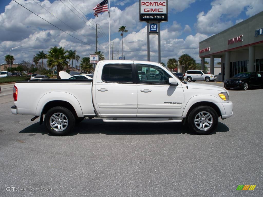 2005 Tundra Limited Double Cab - Natural White / Dark Gray photo #4