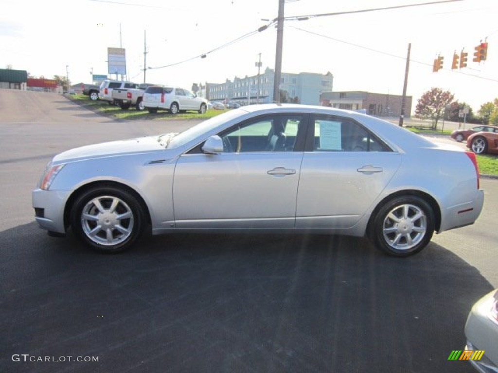 2009 CTS 4 AWD Sedan - Radiant Silver / Ebony photo #4