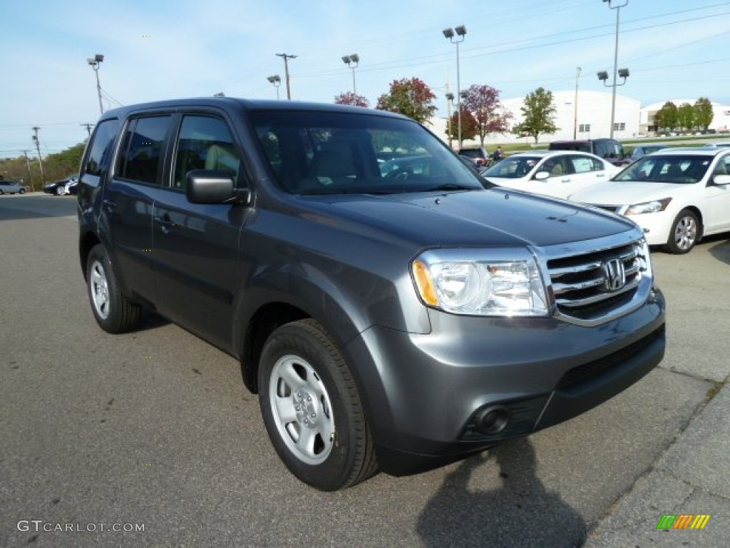 Polished Metal Metallic 2012 Honda Pilot LX 4WD Exterior Photo #55434171