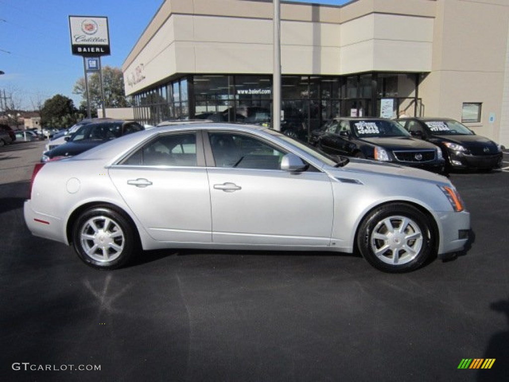 2009 CTS 4 AWD Sedan - Radiant Silver / Ebony photo #8
