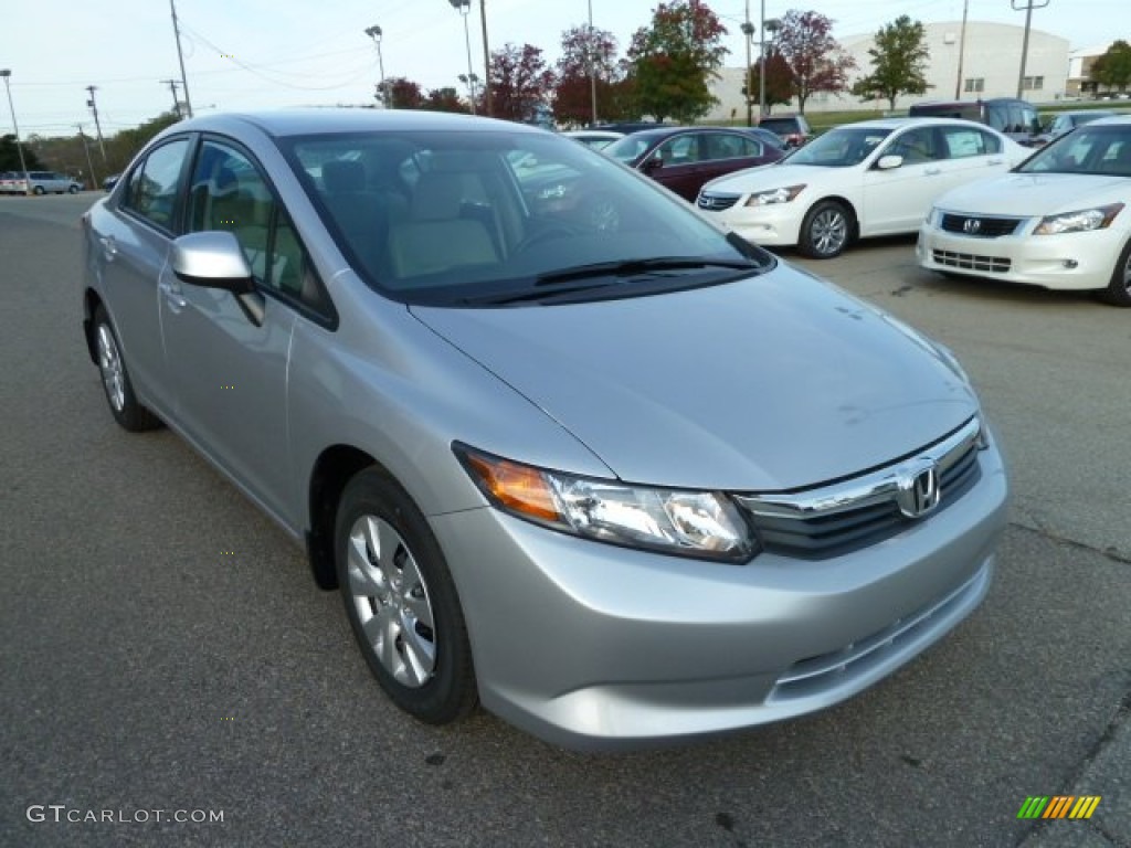 Alabaster Silver Metallic 2012 Honda Civic LX Sedan Exterior Photo #55434524