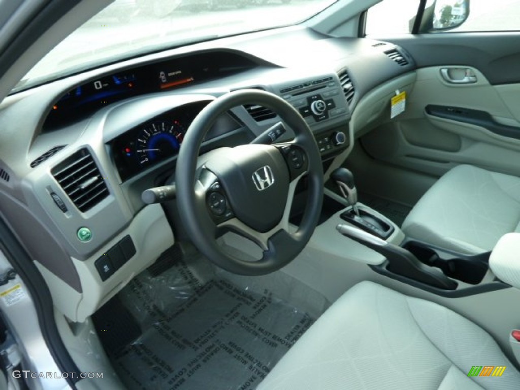 Gray Interior 2012 Honda Civic LX Sedan Photo #55434594