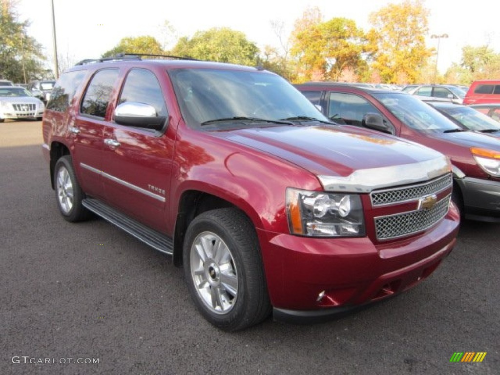 2010 Tahoe LTZ 4x4 - Red Jewel Tintcoat / Light Cashmere/Dark Cashmere photo #1