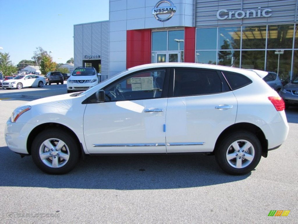 2012 Rogue S Special Edition - Pearl White / Gray photo #2