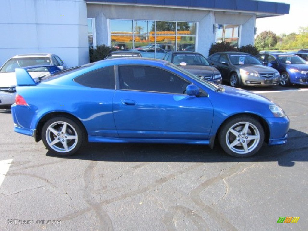 2006 RSX Type S Sports Coupe - Vivid Blue Pearl / Ebony photo #8