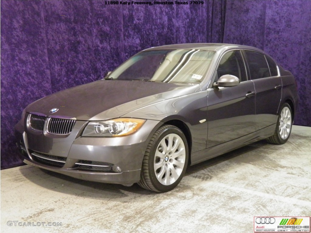 2008 3 Series 335i Sedan - Sparkling Graphite Metallic / Gray Dakota Leather photo #4