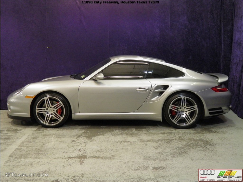 2007 911 Turbo Coupe - GT Silver Metallic / Black photo #5