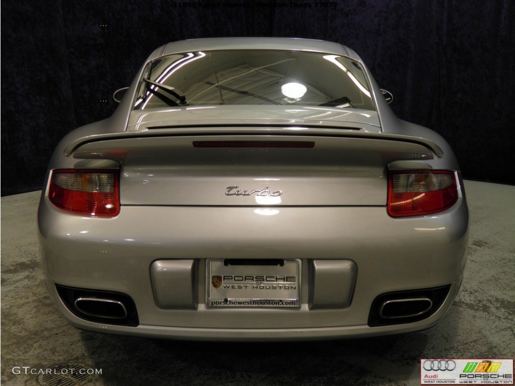 2007 911 Turbo Coupe - GT Silver Metallic / Black photo #19