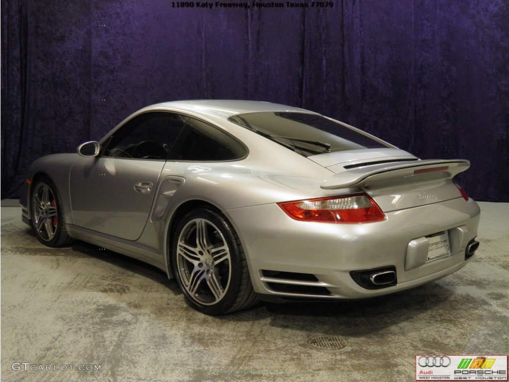 2007 911 Turbo Coupe - GT Silver Metallic / Black photo #20