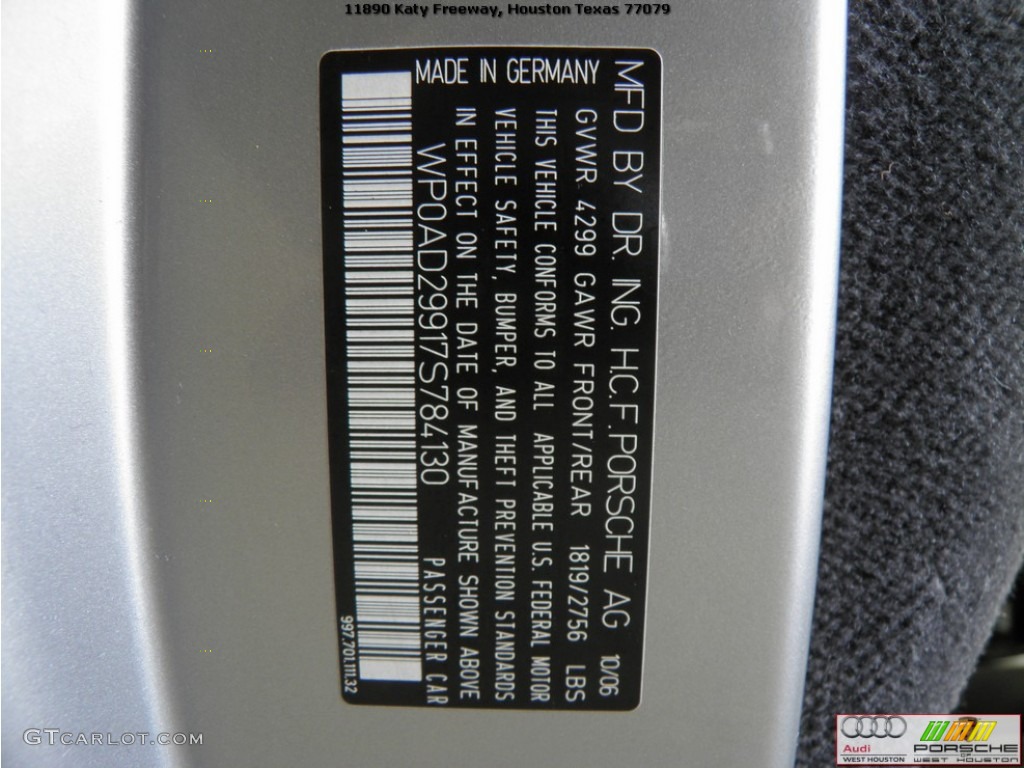 2007 911 Turbo Coupe - GT Silver Metallic / Black photo #31