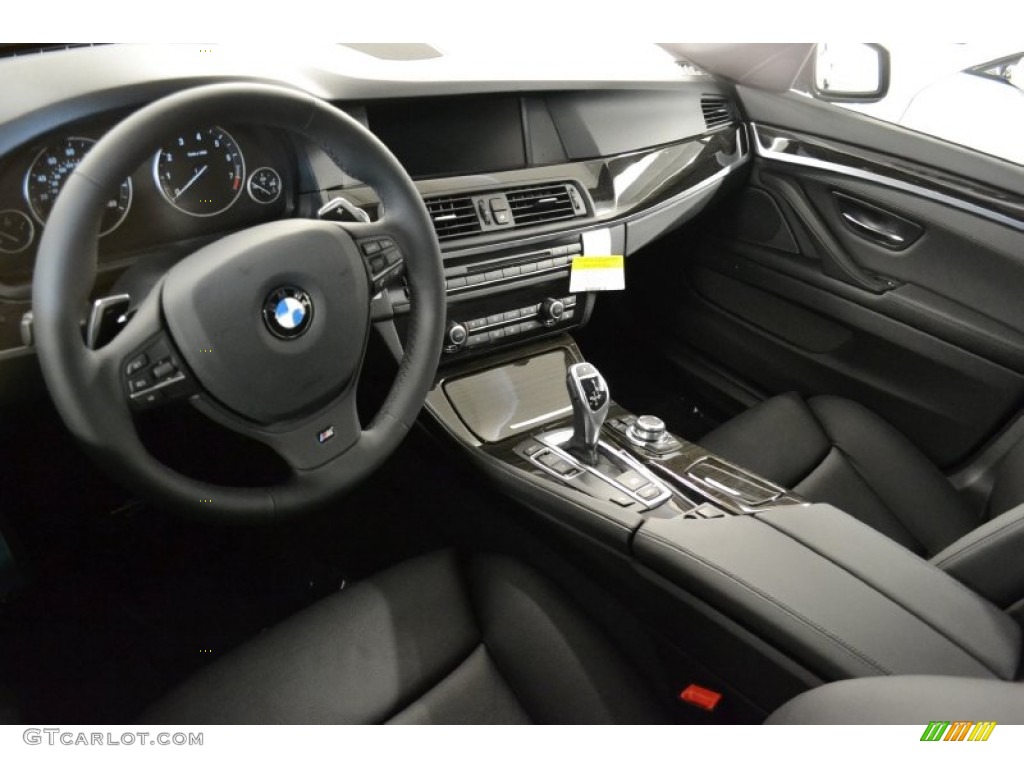 2012 BMW 5 Series 535i Sedan Black Dashboard Photo #55438554