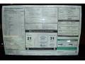 2012 BMW 5 Series 535i Sedan Window Sticker