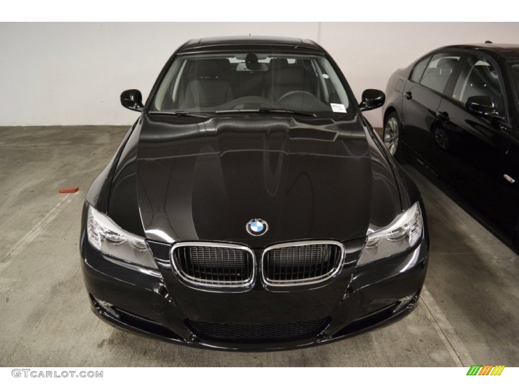 2011 3 Series 328i Sedan - Jet Black / Black Dakota Leather photo #3