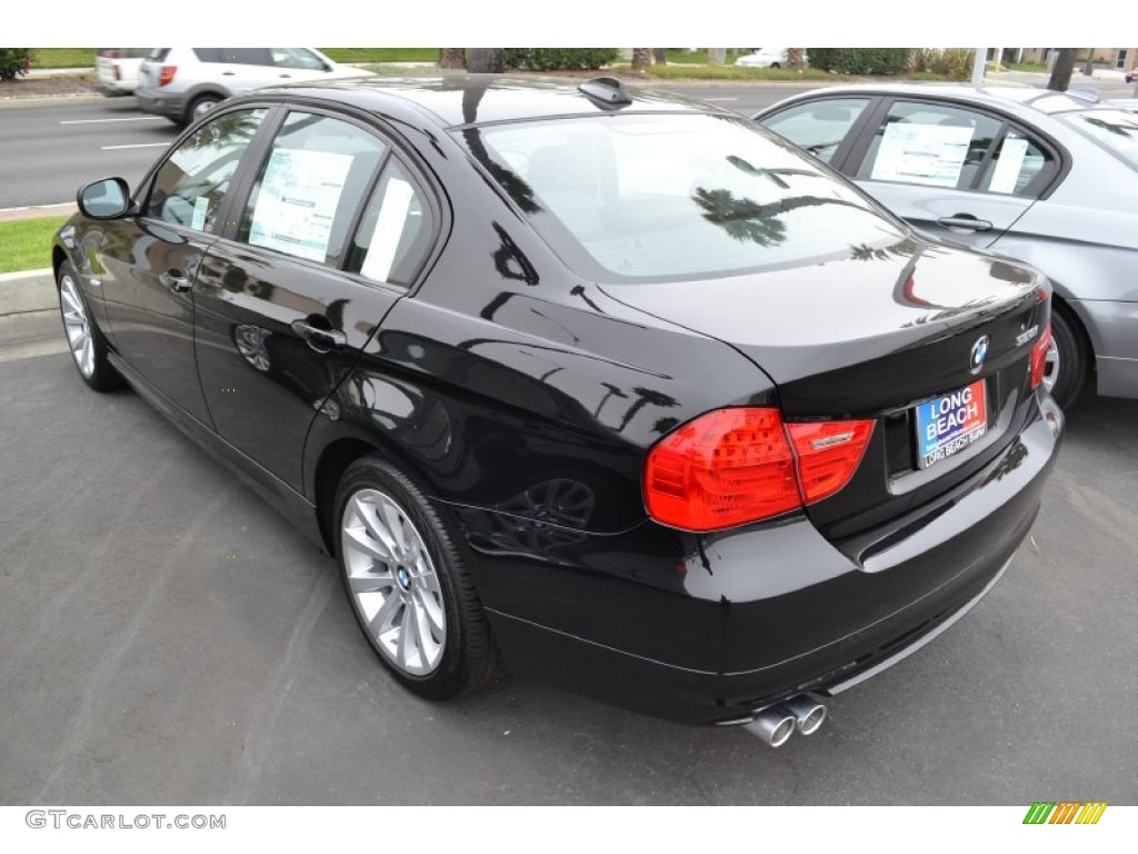 2011 3 Series 328i Sedan - Jet Black / Black Dakota Leather photo #4