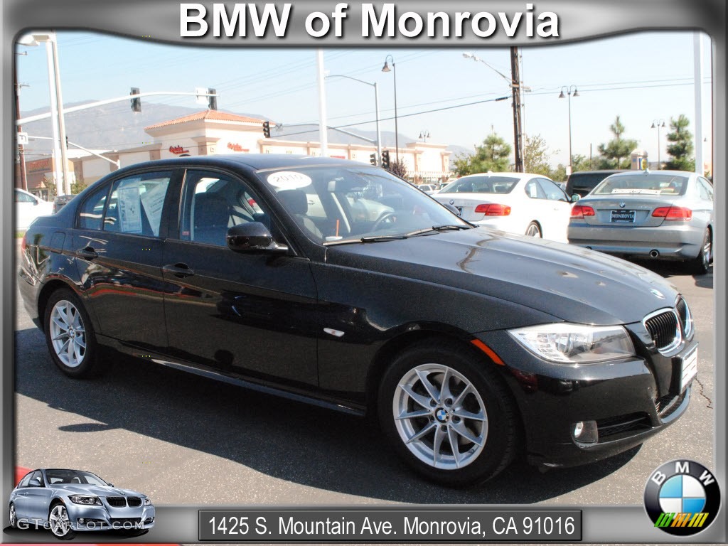 2010 3 Series 328i Sedan - Jet Black / Black photo #1