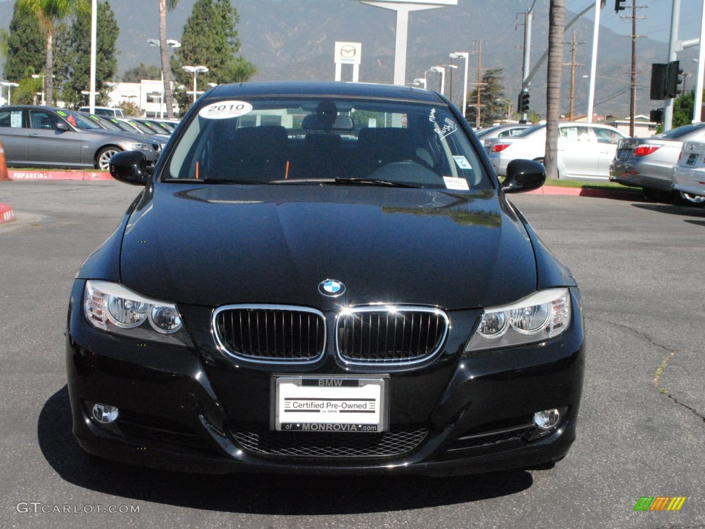 2010 3 Series 328i Sedan - Jet Black / Black photo #2