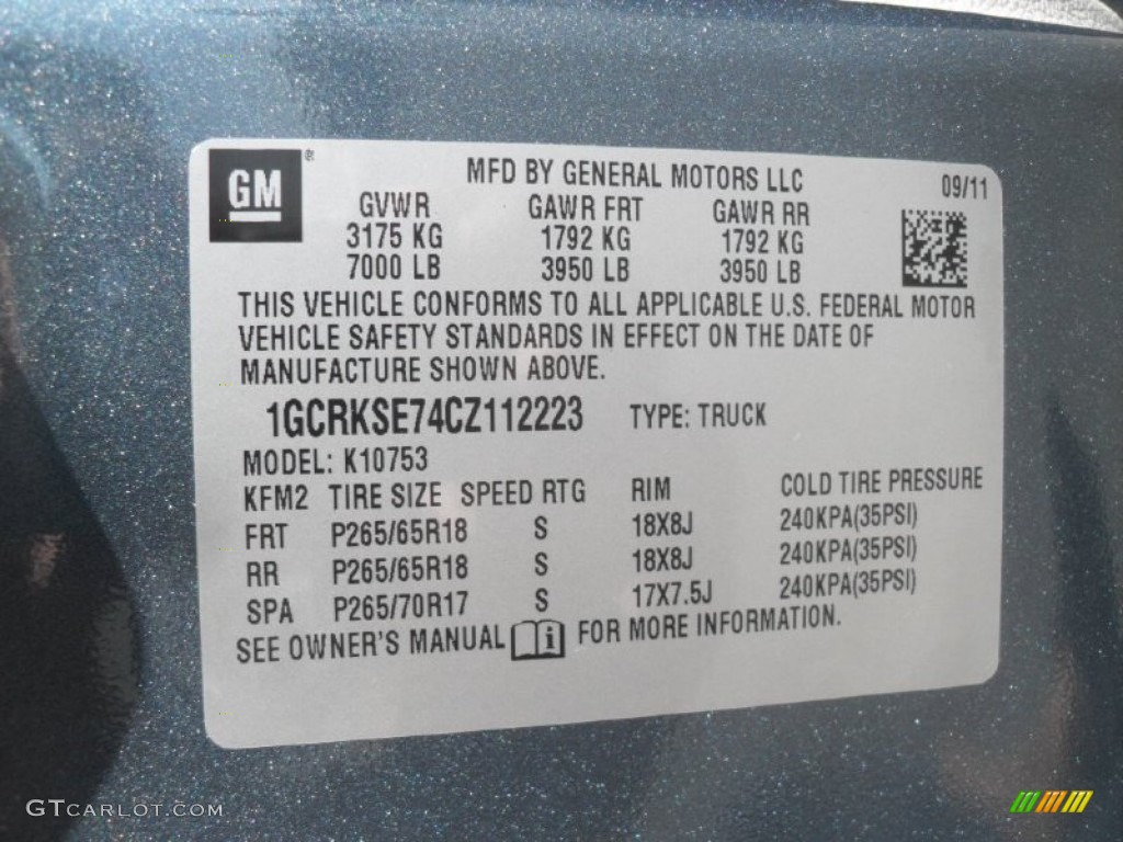 2012 Silverado 1500 LT Extended Cab 4x4 - Blue Granite Metallic / Light Titanium/Dark Titanium photo #6