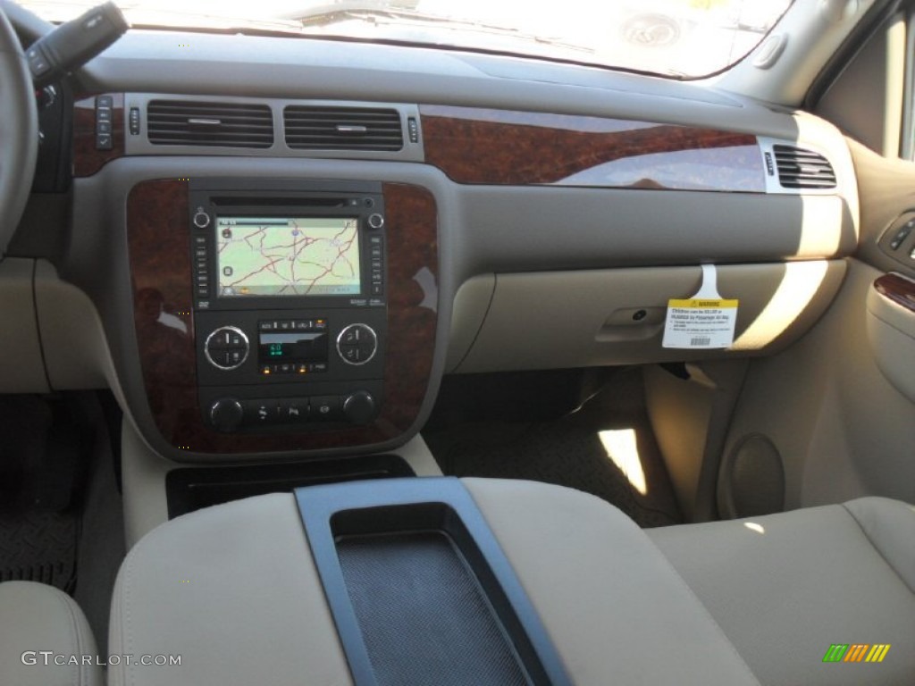 2012 Silverado 3500HD LTZ Crew Cab 4x4 Dually - Summit White / Dark Cashmere/Light Cashmere photo #16