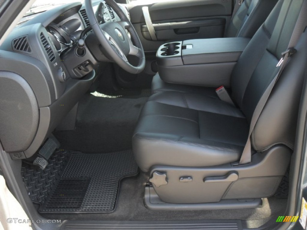 Ebony Interior 2012 Chevrolet Silverado 1500 LT Crew Cab 4x4 Photo #55441374