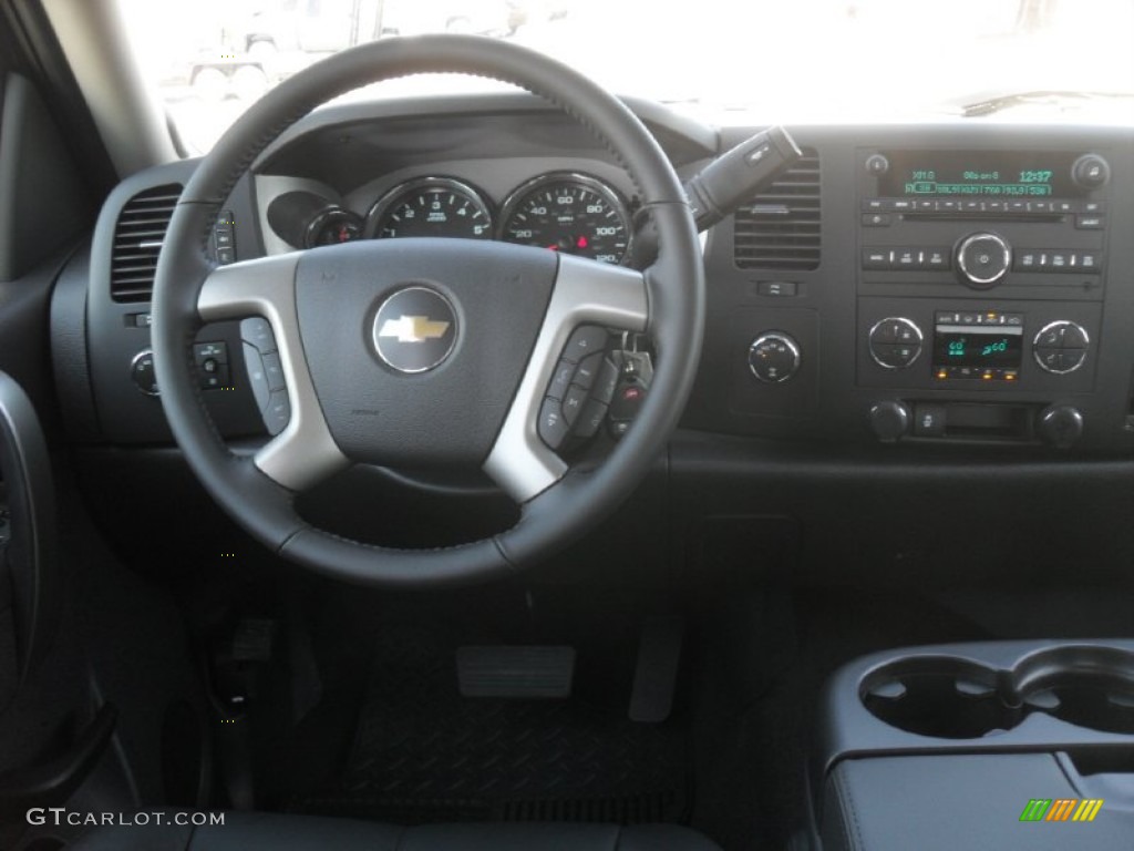 2012 Silverado 1500 LT Crew Cab 4x4 - Blue Granite Metallic / Ebony photo #15