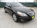 2009 Black Noir Pearl Hyundai Genesis 3.8 Sedan  photo #1