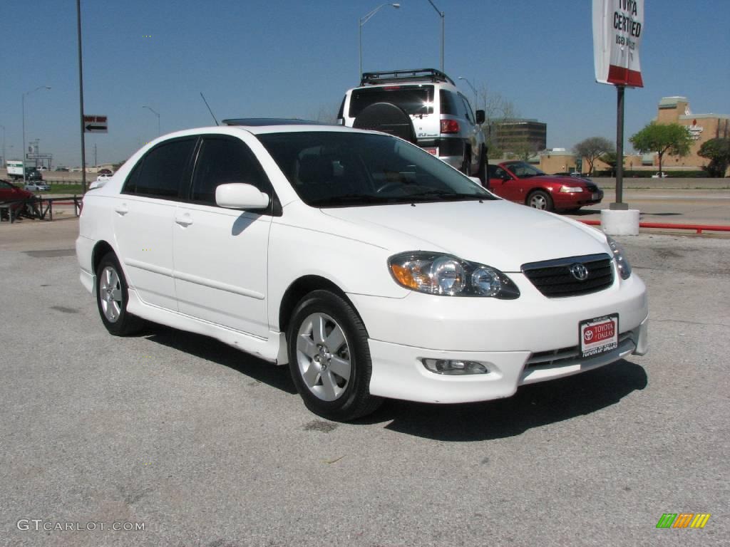 2006 Corolla S - Super White / Stone photo #4