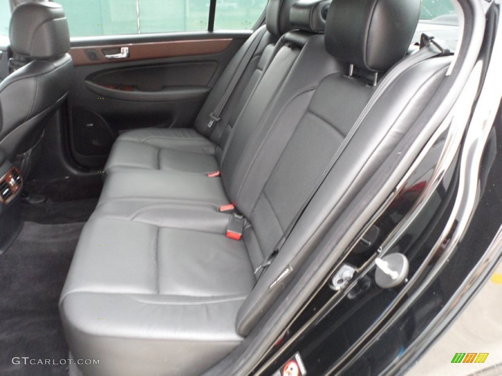 Black Interior 2009 Hyundai Genesis 3.8 Sedan Photo #55442101