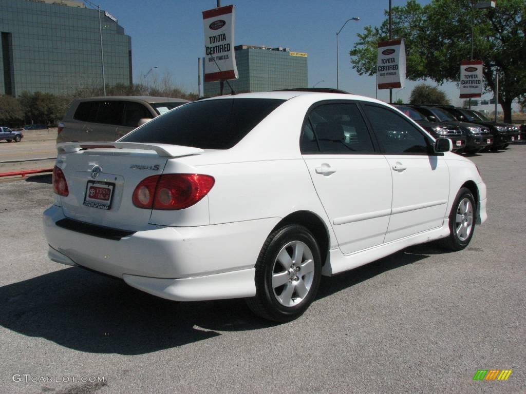 2006 Corolla S - Super White / Stone photo #6