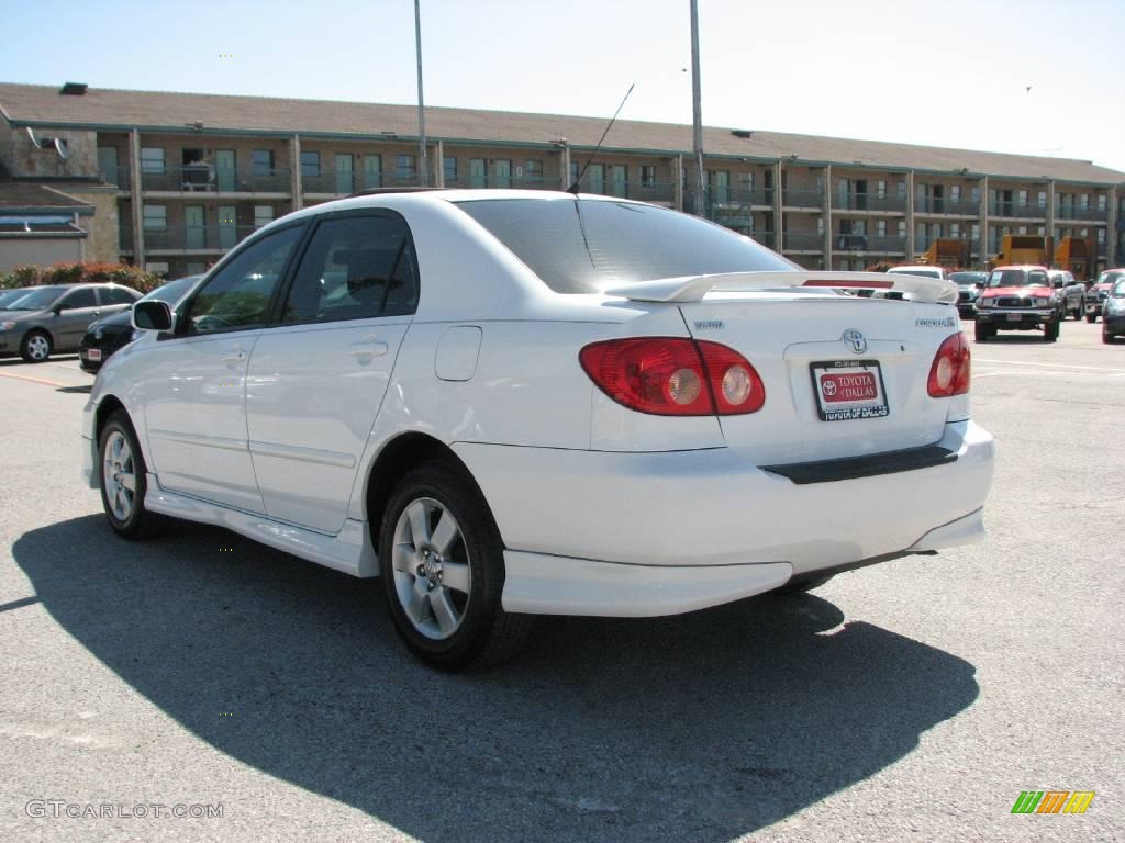 2006 Corolla S - Super White / Stone photo #8