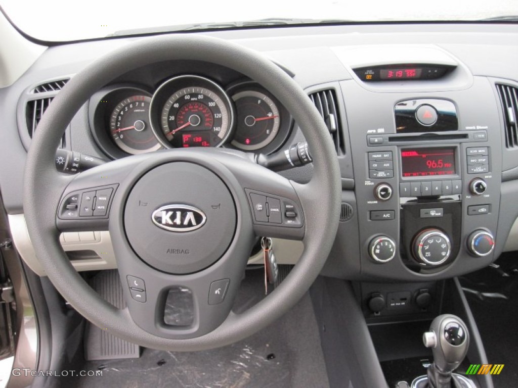 2012 Kia Forte EX Stone Dashboard Photo #55442470