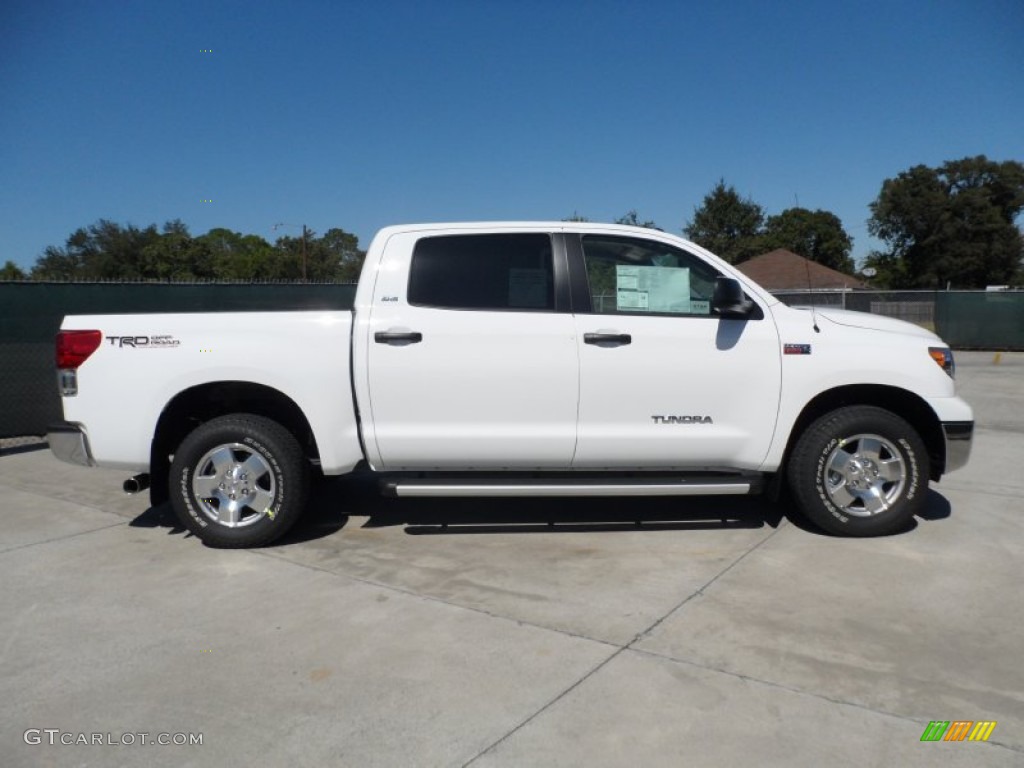 2012 Tundra SR5 TRD CrewMax 4x4 - Super White / Graphite photo #2