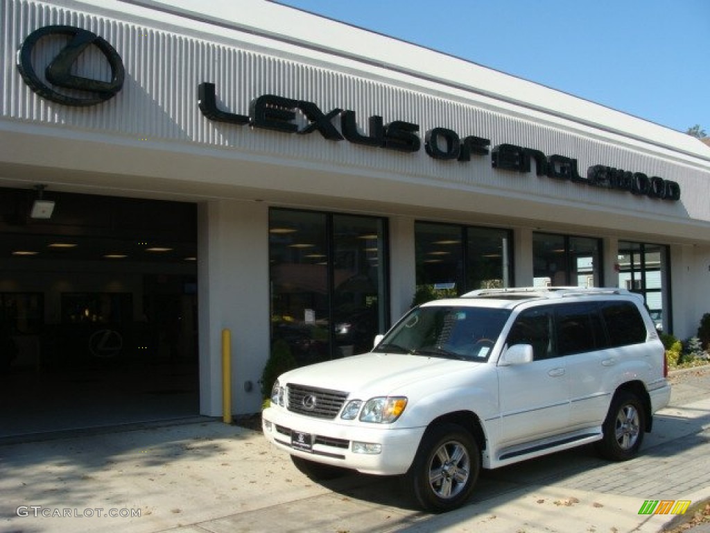 2007 LX 470 - Crystal White / Ivory photo #1