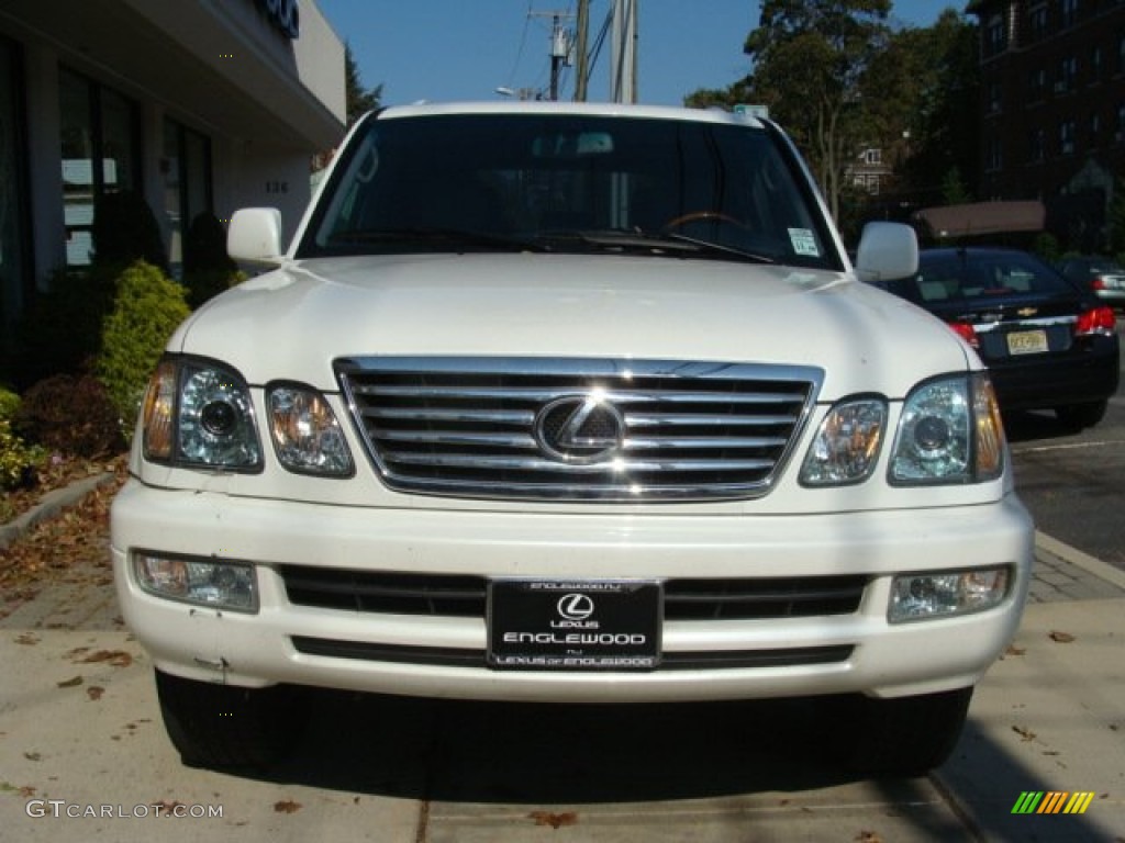 2007 LX 470 - Crystal White / Ivory photo #2