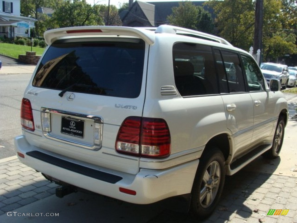 2007 LX 470 - Crystal White / Ivory photo #4