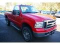 2006 Red Clearcoat Ford F350 Super Duty XLT Regular Cab 4x4  photo #15