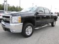 2008 Black Chevrolet Silverado 2500HD LT Crew Cab 4x4  photo #3