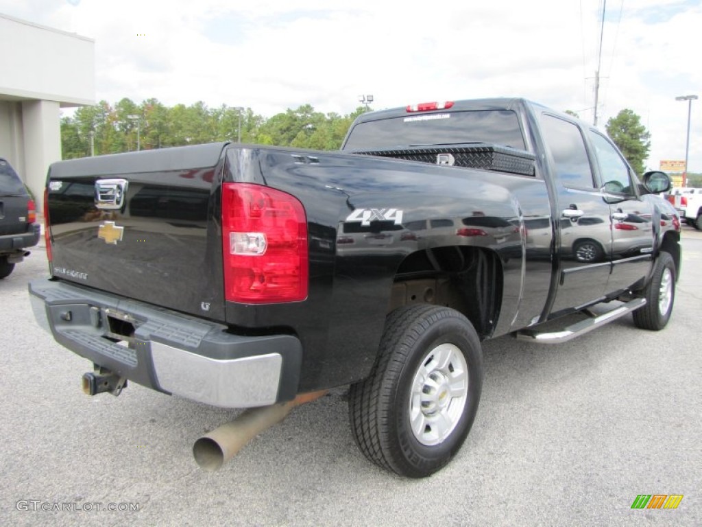 2008 Silverado 2500HD LT Crew Cab 4x4 - Black / Ebony Black photo #6