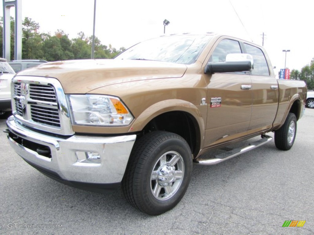Saddle Brown Pearl 2012 Dodge Ram 2500 HD Laramie Crew Cab 4x4 Exterior Photo #55448570