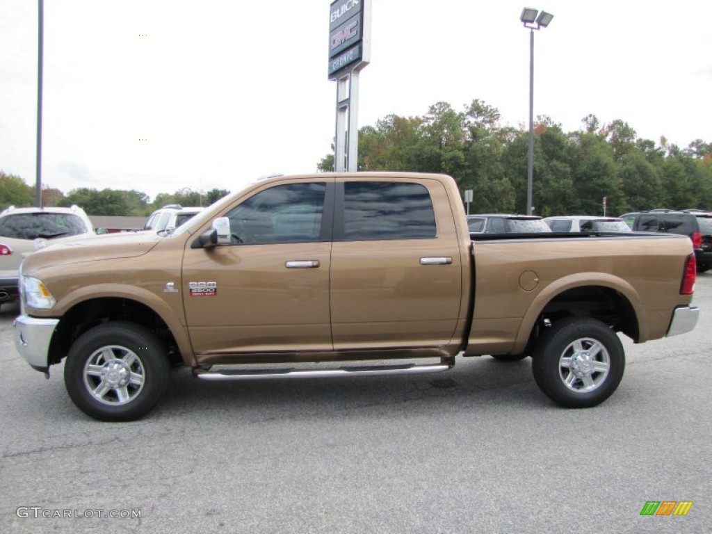Saddle Brown Pearl 2012 Dodge Ram 2500 HD Laramie Crew Cab 4x4 Exterior Photo #55448573