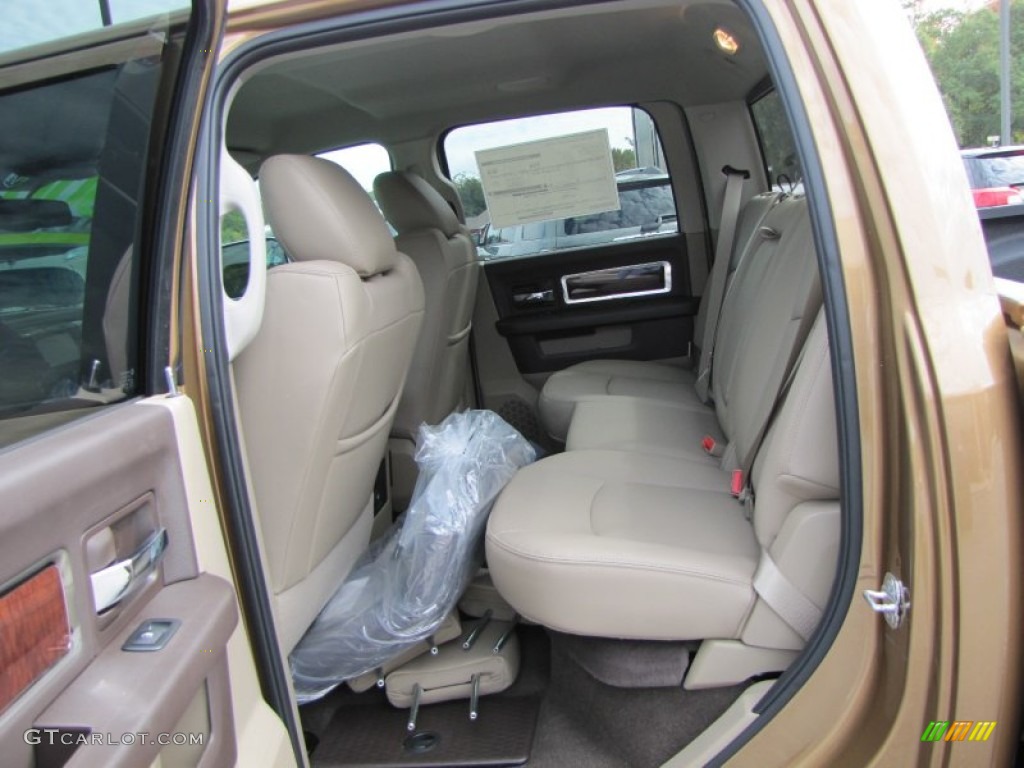 Light Pebble Beige/Bark Brown Interior 2012 Dodge Ram 2500 HD Laramie Crew Cab 4x4 Photo #55448597