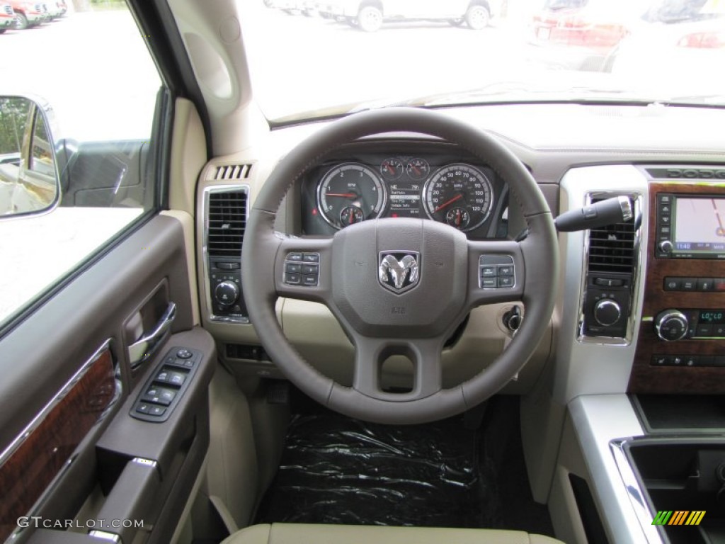 2012 Ram 2500 HD Laramie Crew Cab 4x4 - Saddle Brown Pearl / Light Pebble Beige/Bark Brown photo #17