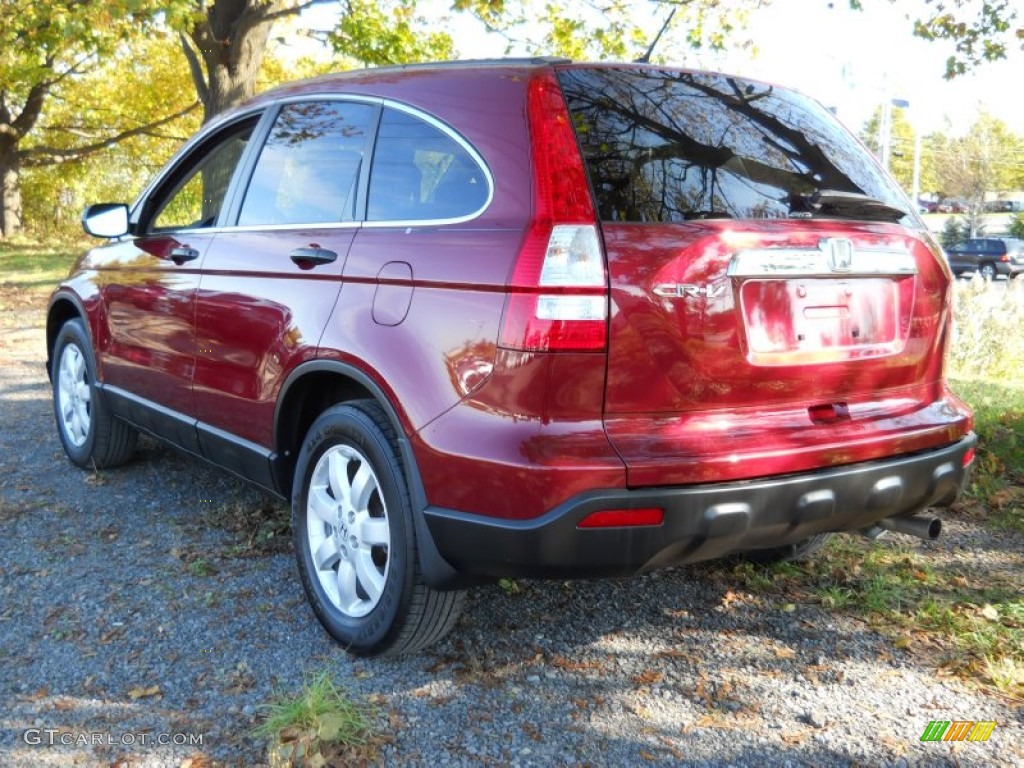 2009 CR-V EX 4WD - Tango Red Pearl / Gray photo #3