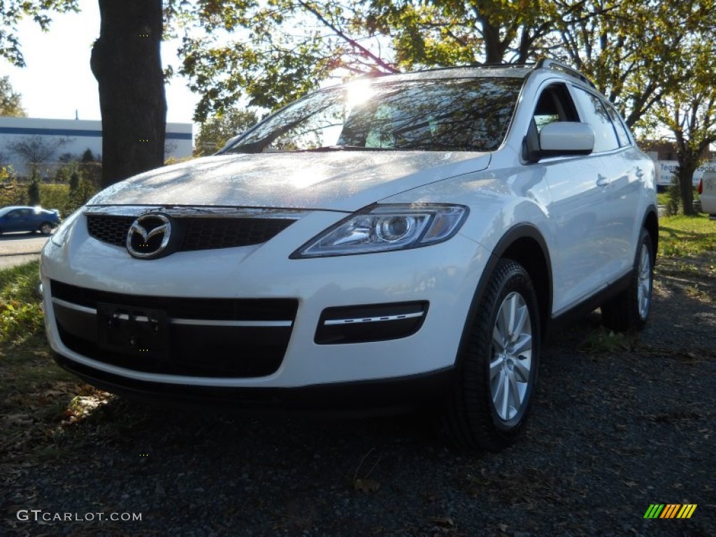 2009 CX-9 Touring AWD - Crystal White Pearl Mica / Sand photo #1