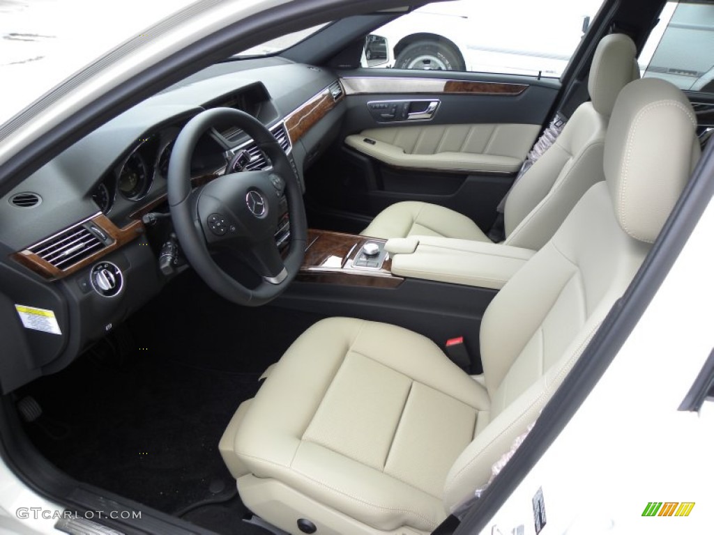 Almond/Black Interior 2011 Mercedes-Benz E 350 4Matic Wagon Photo #55450750