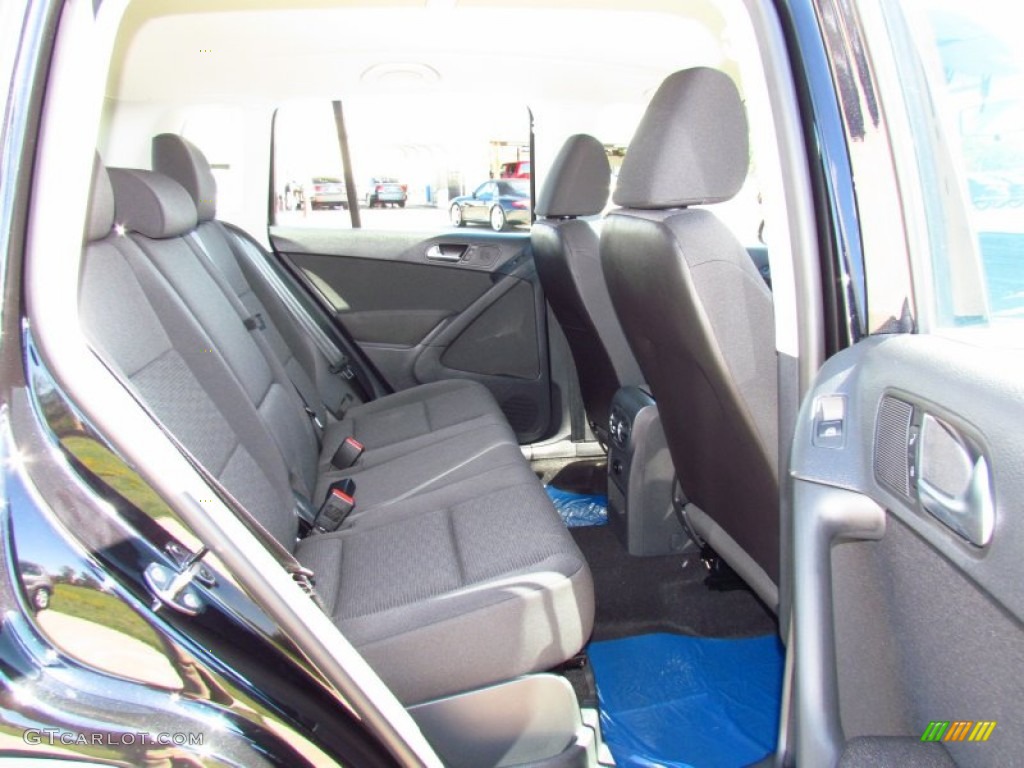 2012 Tiguan S - Deep Black Metallic / Black photo #4